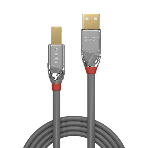 Lindy USB 2.0 Type A to B Cable, Cromo Line